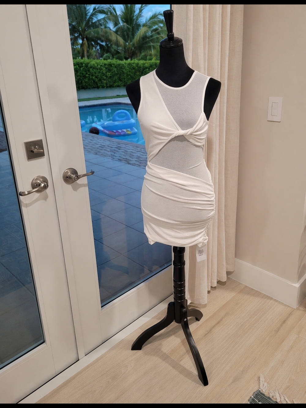 superdown White Twist Cutout Mini Dress Superdown By Revolve Miami Night Out
